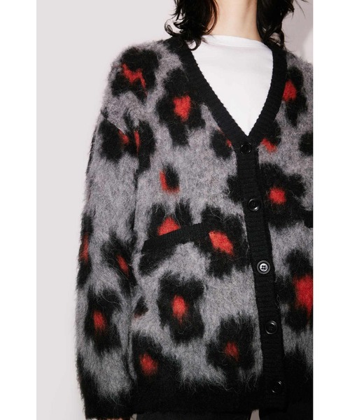 KENZO　クレイジーパターン　カーディガン KENZO（ケンゾー）の「'Hana Leopard' ウール カーディガン