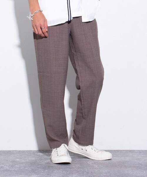 GLOSTER（グロスター）の「【GLOSTER/グロスター】Reflax ECO バスケット イージーパンツ（その他パンツ・メンズ・ブラウン/ネイビー/グレー・S/M/L）」の2枚目の写真