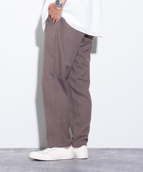GLOSTER（グロスター）の「【GLOSTER/グロスター】Reflax ECO バスケット イージーパンツ（その他パンツ・メンズ・ブラウン/ネイビー/グレー・S/M/L）」の7枚目の写真