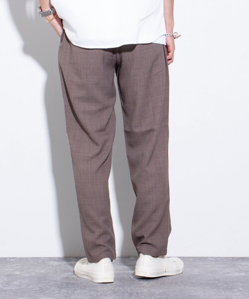 GLOSTER（グロスター）の「【GLOSTER/グロスター】Reflax ECO バスケット イージーパンツ（その他パンツ・メンズ・ブラウン/ネイビー/グレー・S/M/L）」の8枚目の写真