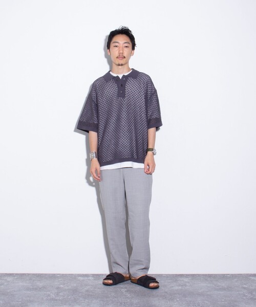 GLOSTER（グロスター）の「【GLOSTER/グロスター】Reflax ECO バスケット イージーパンツ（その他パンツ・メンズ・ブラウン/ネイビー/グレー・S/M/L）」の11枚目の写真