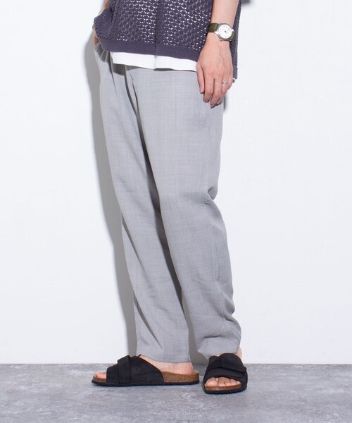 GLOSTER（グロスター）の「【GLOSTER/グロスター】Reflax ECO バスケット イージーパンツ（その他パンツ・メンズ・ブラウン/ネイビー/グレー・S/M/L）」の15枚目の写真