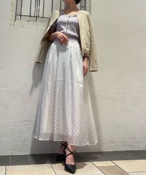 ROYAL PARTY(ロイヤルパーティー)の「ノーカラージャケット(ノーカラージャケット・レディース・ライトグレー/ブラック/ベージュ・FREE)」の19枚目の写真