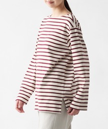 太番手ボートネック長袖Tシャツ