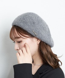 Chico | ピンバッチ付ファーベレー帽(ハンチング/ベレー帽)