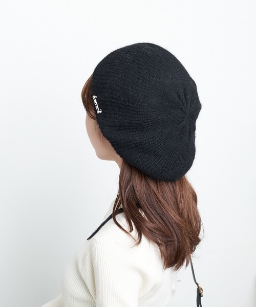 Chico(チコ)の「ピンバッチ付ファーベレー帽(ハンチング/ベレー帽・レディース・ブラック/アイボリー/グレー・FREE)」の12枚目の写真