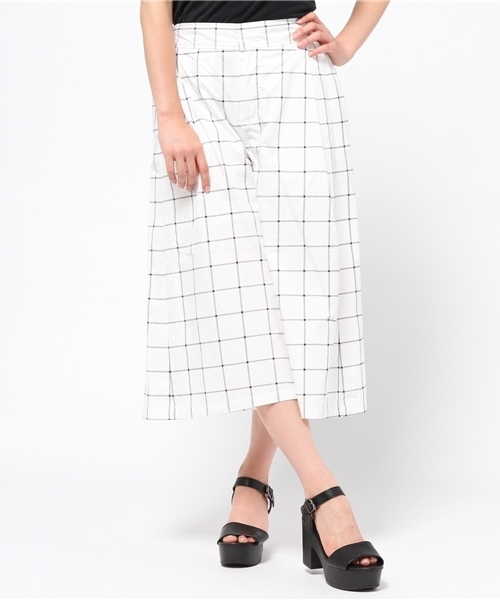 CIAOPANIC TYPY(チャオパニックティピー)の「ウィンドペンガウチョパンツ(その他パンツ・レディース・オフホワイト/ネイビー・MEDIUM/SMALL)」の12枚目の写真