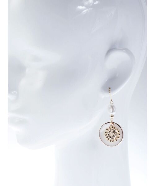 EVRIS（エヴリス）の「SUNNY MOTIF STONE ピアス（ピアス（両耳用）・レディース・シルバー/ゴールド・FREE）」の9枚目の写真