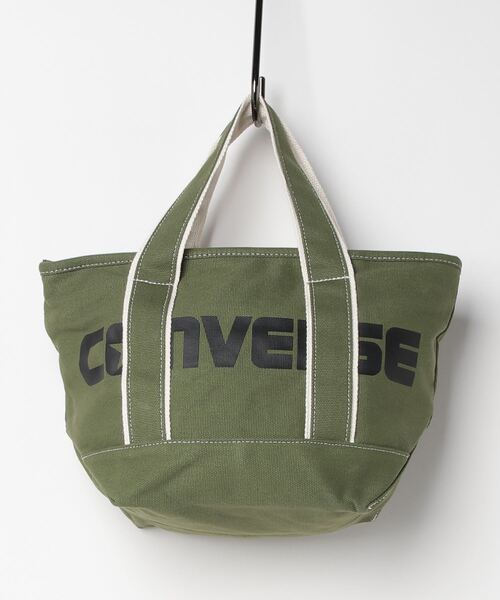 CONVERSE（コンバース）の「【CONVERSE/コンバース】canvasS tote/キャンバスSトートバッグ（トートバッグ・メンズ・グリーン系その他2/ベージュ系/レッド系その他/ブルー・FREE）」の3枚目の写真