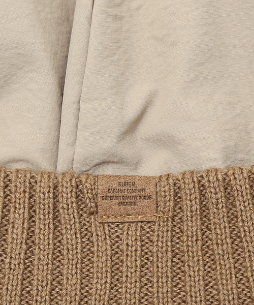 Ruben（ルーベン）の「【RUBEN/ルーベン】EARCOVER NYLON ROLL /イヤーカバーナイロンロールニットキャップ/ RUS-7148（キャップ・メンズ・ベージュ/ブラック/グレー・フリー）」の10枚目の写真