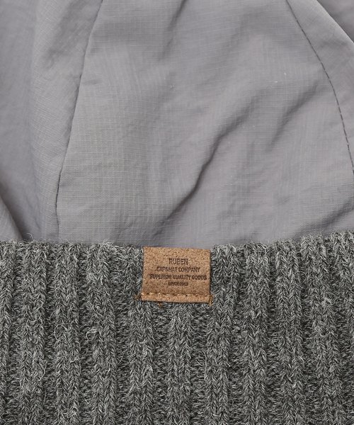 Ruben（ルーベン）の「【RUBEN/ルーベン】EARCOVER NYLON ROLL /イヤーカバーナイロンロールニットキャップ/ RUS-7148（キャップ・メンズ・ベージュ/ブラック/グレー・フリー）」の13枚目の写真