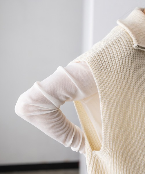 hunch（ハンチ）の「ハーフジップニットベスト（ベスト）」 - WEAR