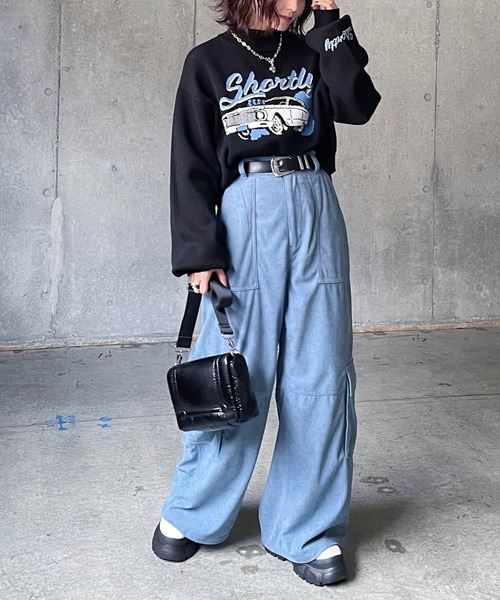 PAGEBOY（ページボーイ）の「カージャガードショートプルオーバー（ニット/セーター・レディース・ブラック/クリーム・FREE）」の10枚目の写真