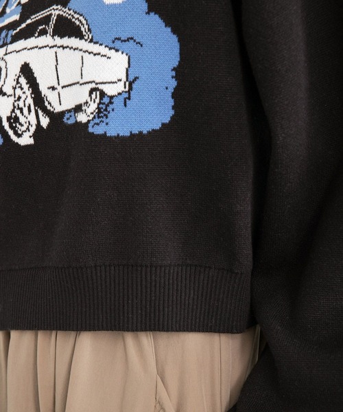 PAGEBOY（ページボーイ）の「カージャガードショートプルオーバー（ニット/セーター・レディース・ブラック/クリーム・FREE）」の19枚目の写真