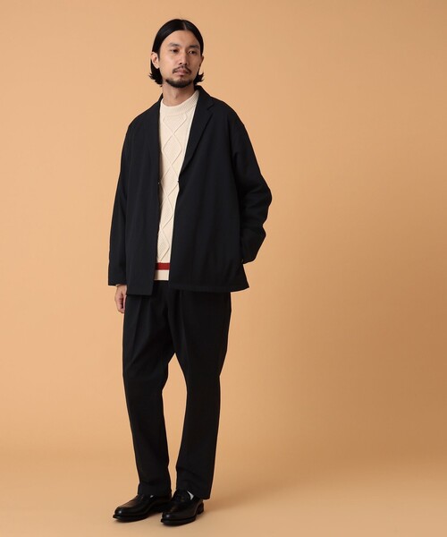 BEAMS LIGHTS（ビームスライツ）の「BEAMS LIGHTS / ハイパーヘリックス ニュースタンダード セットアップ 23FW（スーツジャケット・メンズ・ブラック/ネイビー・LARGE/SMALL/MEDIUM）」の2枚目の写真
