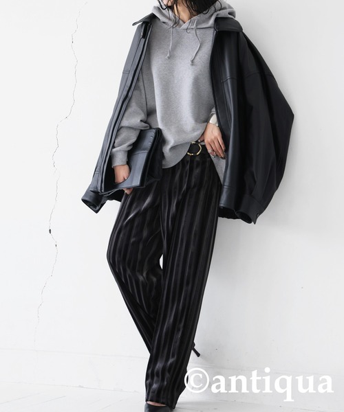 ☆アルベロベロ☆フリース素材 青と黒のストライプ フレアパンツ ストライプフレアパンツ – WEGO ONLINE STORE