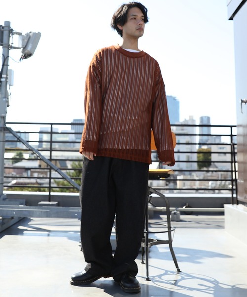 8(eight)(エイト)の「メッシュロンT(Tシャツ/カットソー・メンズ・ブラック/ブラウン/ベージュ・MEDIUM/LARGE)」の7枚目の写真