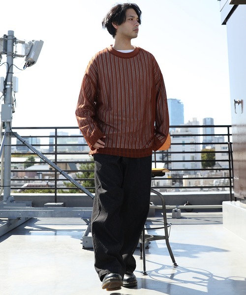 8(eight)(エイト)の「メッシュロンT(Tシャツ/カットソー・メンズ・ブラック/ブラウン/ベージュ・MEDIUM/LARGE)」の8枚目の写真