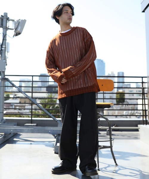 8(eight)(エイト)の「メッシュロンT(Tシャツ/カットソー・メンズ・ブラック/ブラウン/ベージュ・MEDIUM/LARGE)」の9枚目の写真
