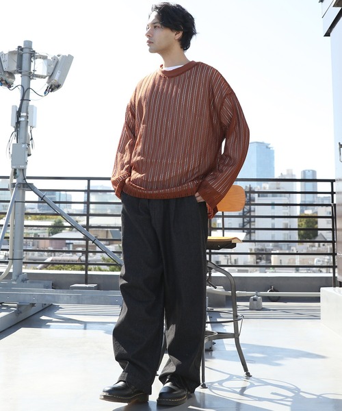 8(eight)(エイト)の「メッシュロンT(Tシャツ/カットソー・メンズ・ブラック/ブラウン/ベージュ・MEDIUM/LARGE)」の10枚目の写真
