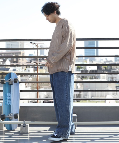 8(eight)(エイト)の「メッシュロンT(Tシャツ/カットソー・メンズ・ブラック/ブラウン/ベージュ・MEDIUM/LARGE)」の12枚目の写真