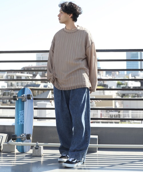 8(eight)(エイト)の「メッシュロンT(Tシャツ/カットソー・メンズ・ブラック/ブラウン/ベージュ・MEDIUM/LARGE)」の16枚目の写真