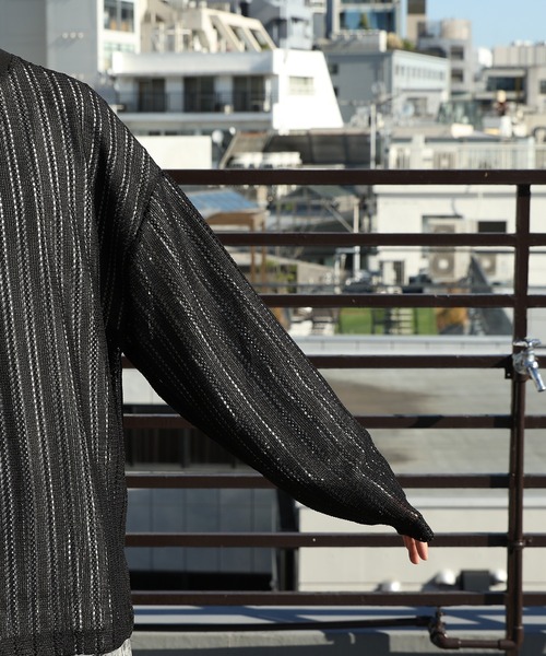 8(eight)(エイト)の「メッシュロンT(Tシャツ/カットソー・メンズ・ブラック/ブラウン/ベージュ・MEDIUM/LARGE)」の19枚目の写真