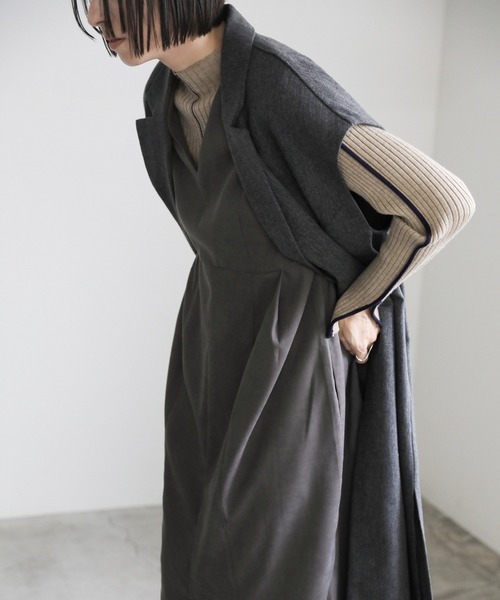 ピーチスキン2WAYコクーンワンピース（ワンピース）｜select MOCA