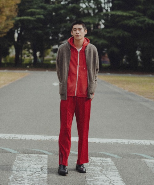 WHIMSIC（ウィムジック）の「【UNISEX/新色追加】サイドライントラックパンツ（その他パンツ・メンズ・ベージュ/ネイビー/ブラウン/ブラック/ブルー/レッド・FREE）」の9枚目の写真