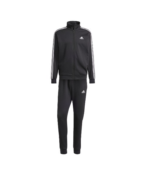 adidas（アディダス）の「アディダス adidas ベーシック スリーストライプス フリース トラックスーツ（ジャージ・メンズ・ブラック・3L/LL/M/S/L）」の7枚目の写真