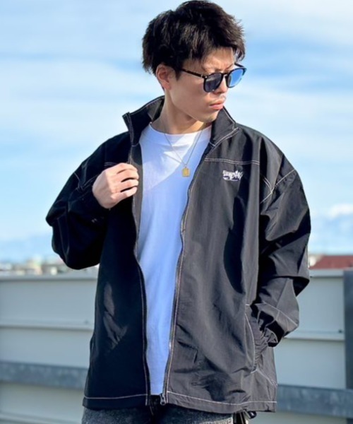 8(eight)(エイト)の「ナイロンスタンドブルゾン(ブルゾン・メンズ・ブラウン/ライトグレー/ブラック/ベージュ・MEDIUM/LARGE)」の2枚目の写真