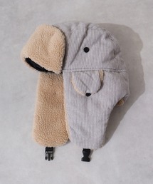 Ree&Mee（リーアンドミー）の「Ree&Mee コーデュロイ ボア 2WAY パイロット キャップ CAP 防寒 ハット 男女兼用（キャップ）」