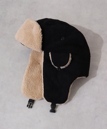 Ree&Mee コーデュロイ ボア 2WAY パイロット キャップ CAP 防寒 ハット 男女兼用