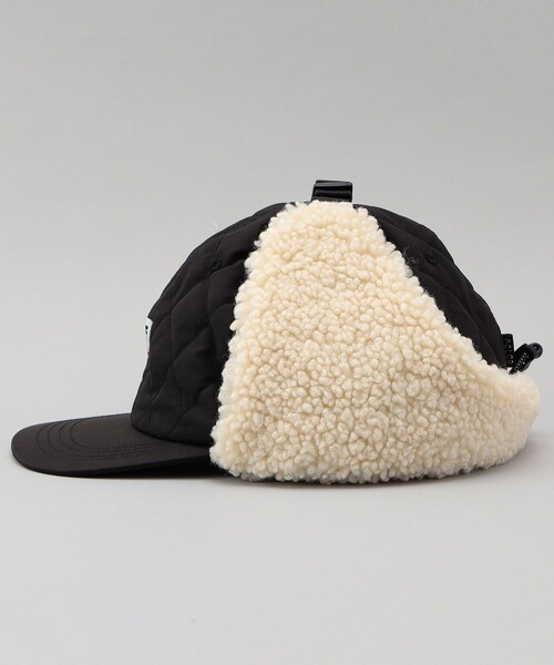 POLeR(ポーラー)の「POLeR × FREAK'S STORE/ポーラー × フリークスストア 別注 PUTTED FLAP CAP / パデット フラップキャップ(キャップ・メンズ・ベージュ/ブラック・ONE SIZE)」の5枚目の写真