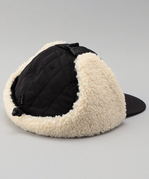 POLeR(ポーラー)の「POLeR × FREAK'S STORE/ポーラー × フリークスストア 別注 PUTTED FLAP CAP / パデット フラップキャップ(キャップ・メンズ・ベージュ/ブラック・ONE SIZE)」の7枚目の写真