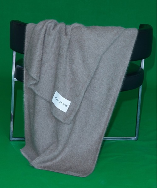 JOSE MOON(ジョゼムーン)の「FOX KNIT STOLE/フォックスニットストール(ストール/ショール・レディース・オレンジ/グレー/モカ/ホワイト/ターコイズブルー・FREE)」の4枚目の写真