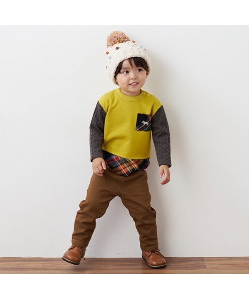 sense of wonder(センスオブワンダー)の「ツイル起毛パンツ(チノパンツ・キッズ・ネイビー/カーキ/キャメル・100cm/90cm/130cm/80cm/120cm/110cm)」の13枚目の写真