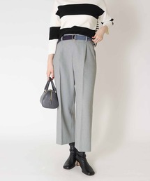 Jines（ジネス）の「ウールライクヘリンボーンパイピングワイドパンツ（その他パンツ）」