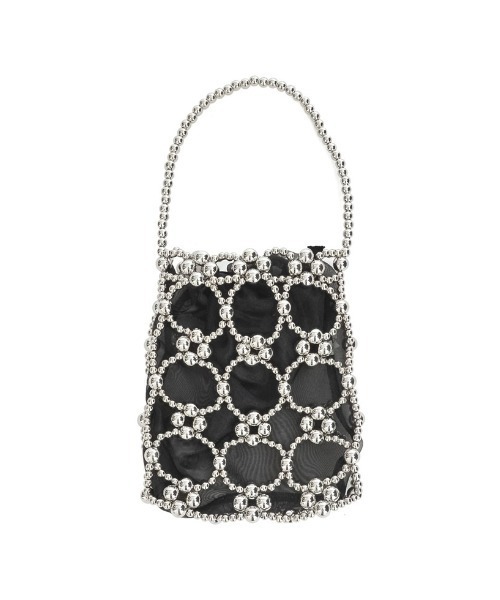 Re:EDIT（リエディ）の「[オケージョン セレモニー]ビーズミニハンドバッグ（ハンドバッグ・レディース・ブラック/ホワイト/シルバー・FREE）」の16枚目の写真