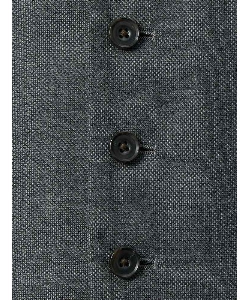 TRANS CONTINENTS（トランスコンチネンツ）の「TRANS CONTINENTS　セットアップベスト　無地調　ライトグレー（スーツベスト・メンズ・ライトグレー・L/S/M）」の9枚目の写真