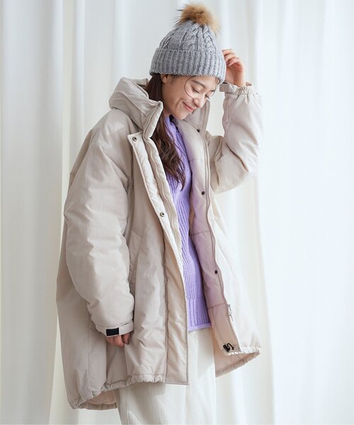 LBC（エルビーシー）の「裏ボアケーブルニットワッチ（ニットキャップ/ビーニー・レディース・グレー/ネイビー/パープル/ベージュ・FREE）」の16枚目の写真