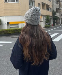 LBC | 裏ボアケーブルニットワッチ(ニットキャップ/ビーニー)