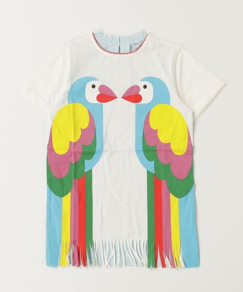 STELLA McCARTNEY（ステラマッカートニー）の「STELLA McCARTNEY (ステラマッカートニー) Kids & Junior アニマル半袖フリンジワンピース（ワンピース・キッズ・アイボリー・4Y/6Y/8Y/5Y/10Y）」の9枚目の写真