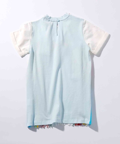 STELLA McCARTNEY（ステラマッカートニー）の「STELLA McCARTNEY (ステラマッカートニー) Kids & Junior アニマル半袖フリンジワンピース（ワンピース・キッズ・アイボリー・4Y/6Y/8Y/5Y/10Y）」の3枚目の写真