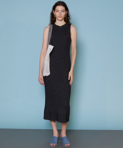 MAISON SPECIAL（メゾンスペシャル）の「Logo Tape Mesh Bag/ロゴテープメッシュバッグ（トートバッグ・レディース・グレー/ホワイト/ブルー/ピンク/ベージュ/ブラック・FREE）」の9枚目の写真