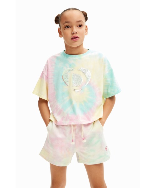 【セール】タイダイ スウェットショートパンツ（スウェットパンツ）｜Desigual（デシグアル）