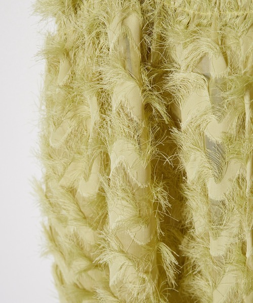 AO2（アオズ）の「Feather camisole / フェザーキャミ ビスチェ（キャミソール・レディース・ホワイト/グリーン・FREE）」の19枚目の写真