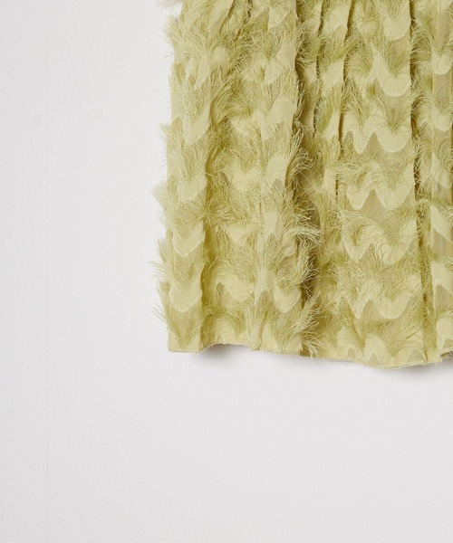 AO2（アオズ）の「Feather camisole / フェザーキャミ ビスチェ（キャミソール・レディース・ホワイト/グリーン・FREE）」の18枚目の写真