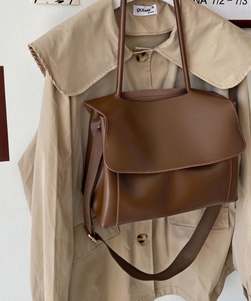 Ritzy（リッツィー）の「2way ワイドショルダーバッグ（ショルダーバッグ・レディース・ブラウン/ブラック・FREE）」の12枚目の写真