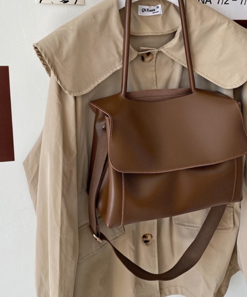 Ritzy（リッツィー）の「2way ワイドショルダーバッグ（ショルダーバッグ・レディース・ブラウン/ブラック・FREE）」の13枚目の写真